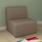 Flash Furniture Bright Beginnings Commercial Grade Modular Classroom Soft Seating, Armless 1-Seater Sofa, Neutral Vinyl MK-KE15693-GG - alternate 3